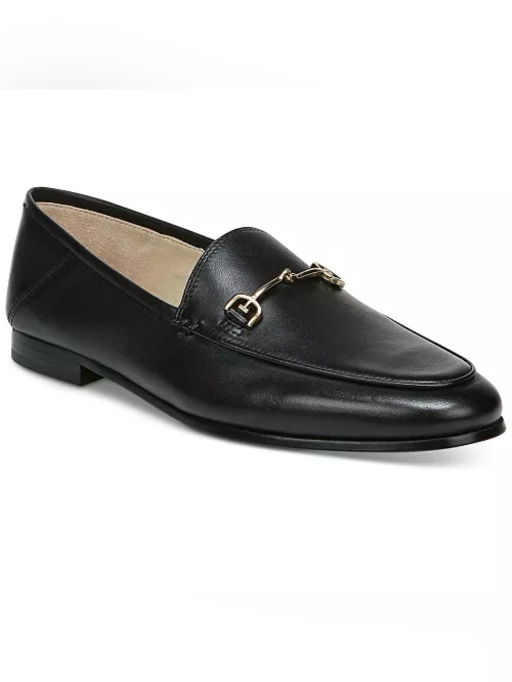Sam Edelman Black Leather Horsebit Loafers